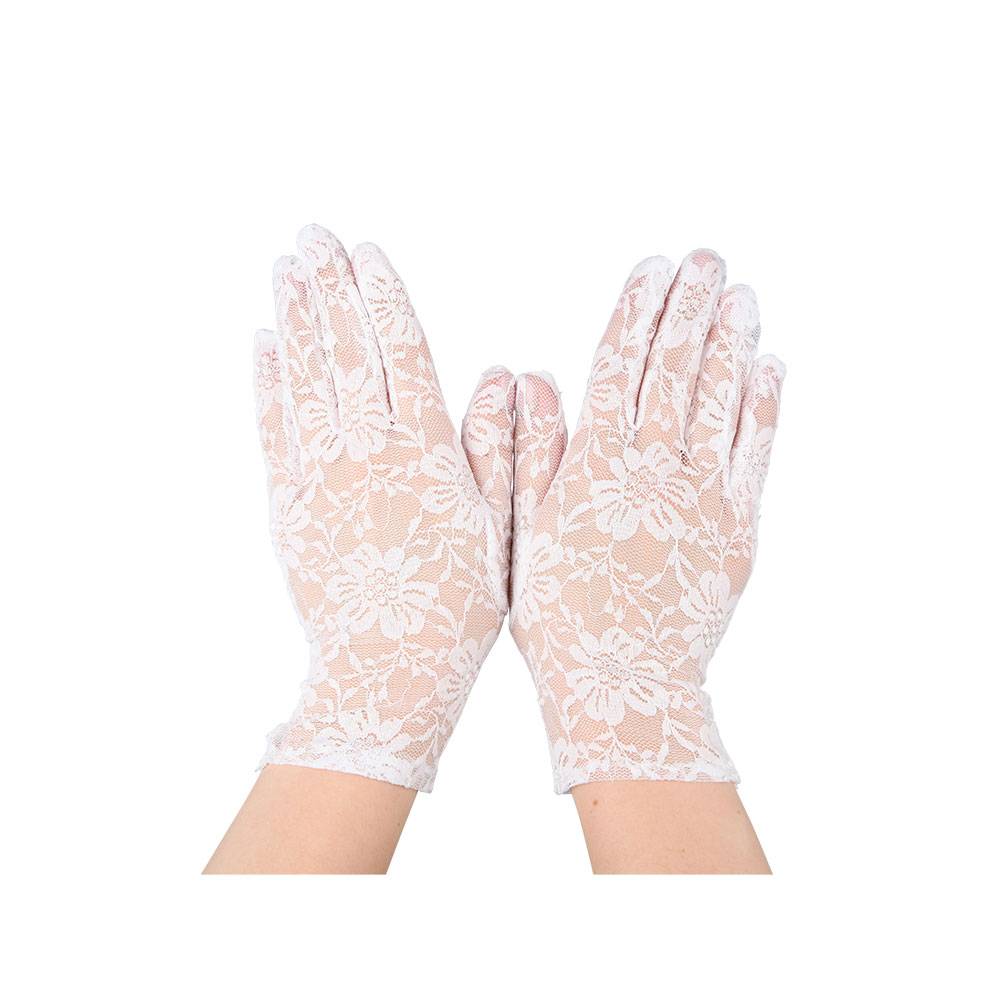 Mooie witte lange handschoenen voor gala feest