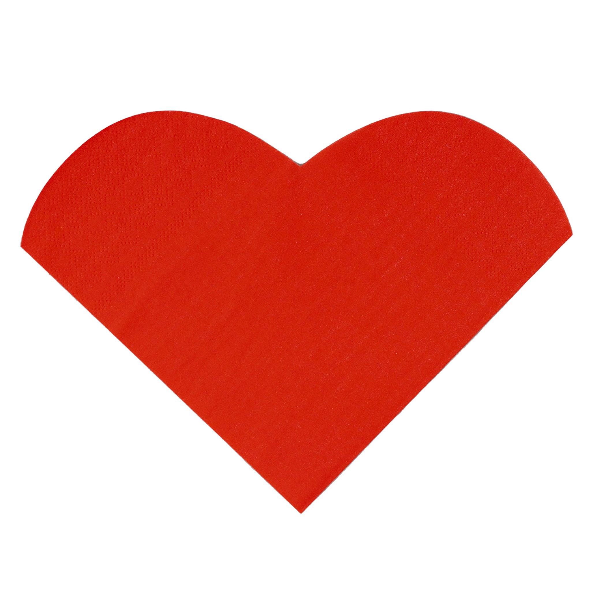 20 napkins heart red