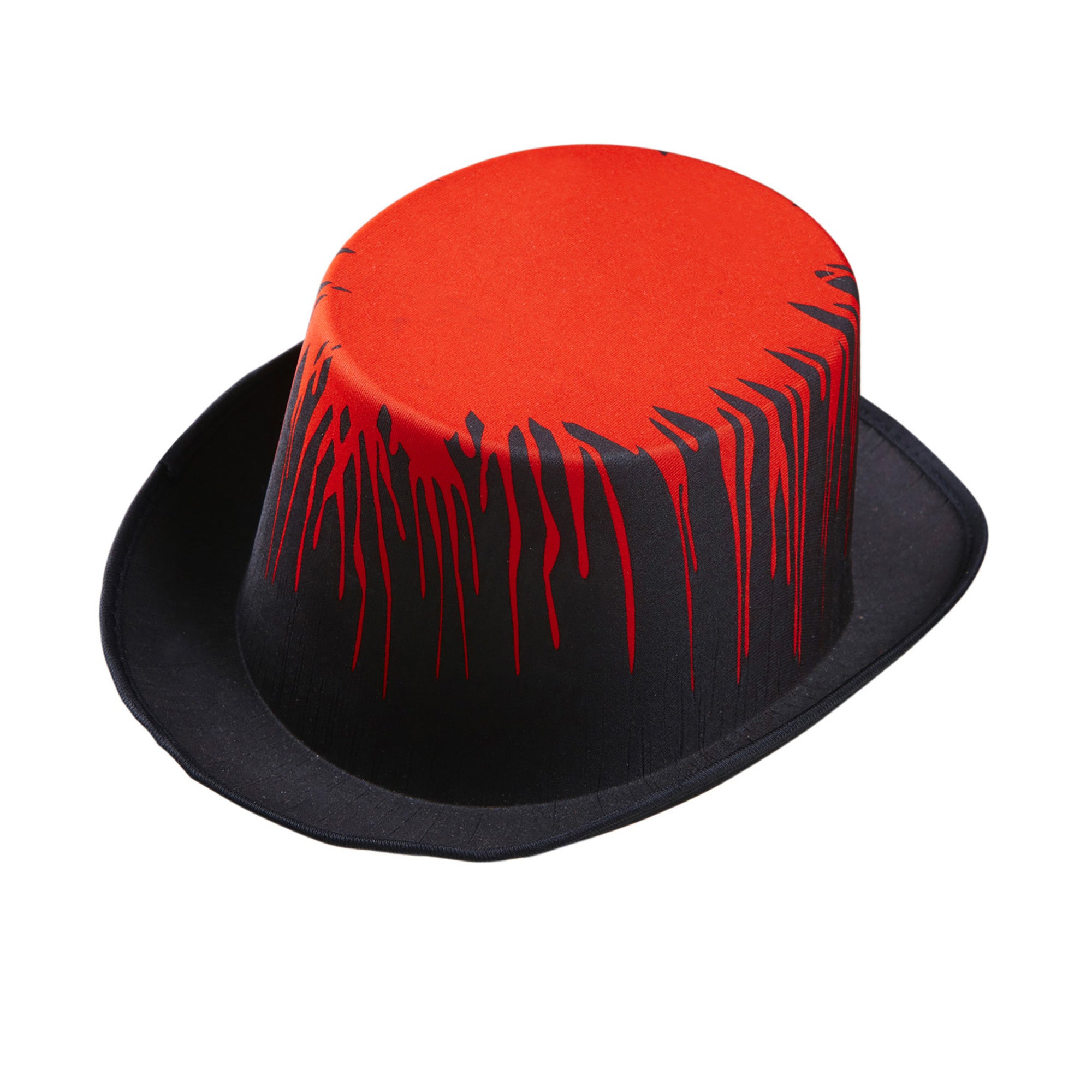Accessoires voor Halloween zwarte hoge hoed met bloed