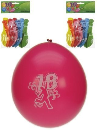 Ballonnen voor 18 verjaardag