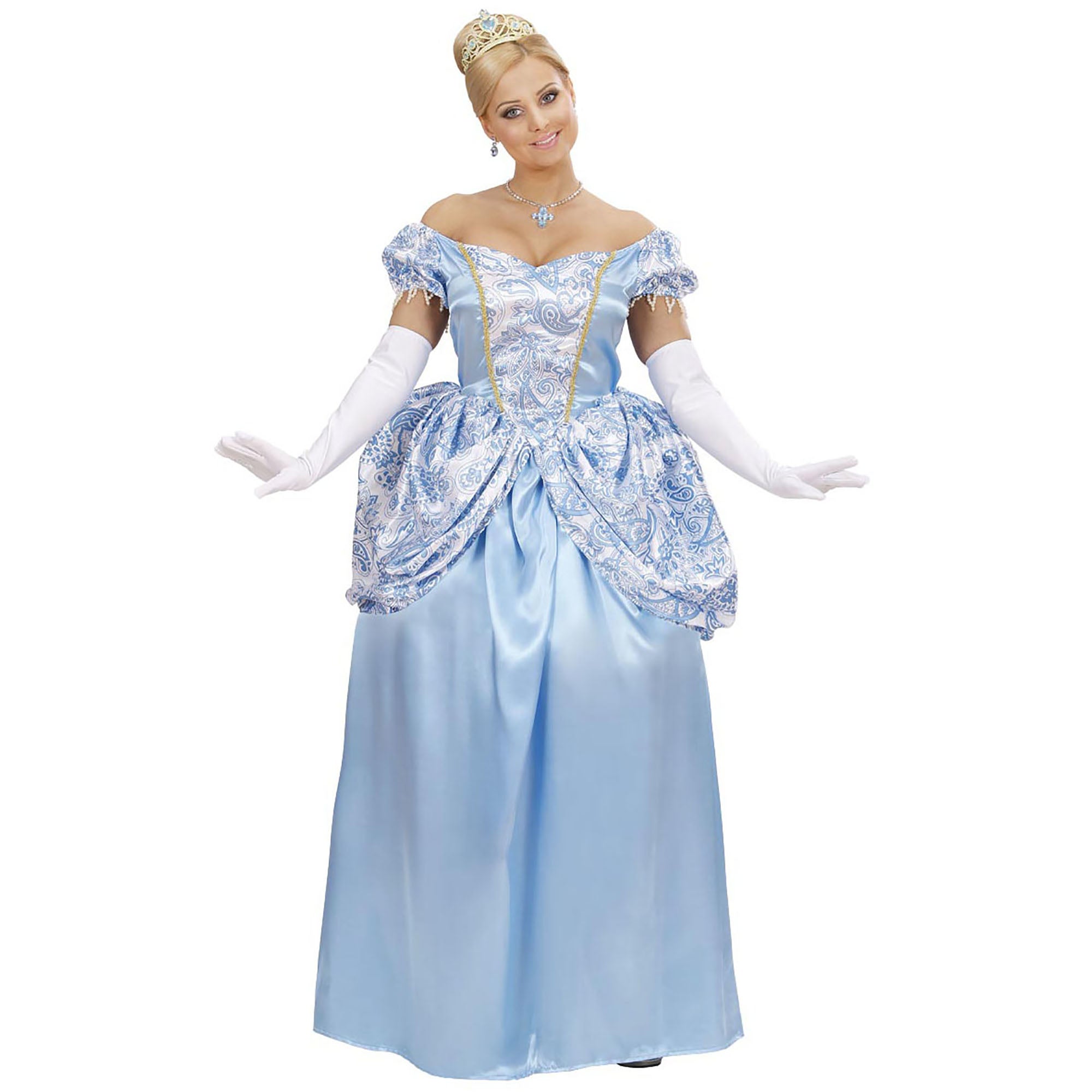 "Blauwe prinsessen outfit voor vrouwen  - Verkleedkleding - Small"