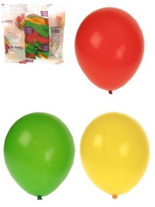 Ballonnen rood/geel/groen 50 stuks