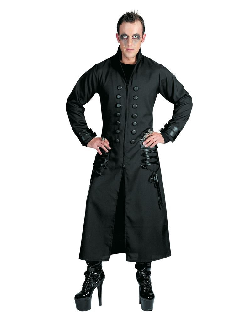 Funny Fashion - Gotisch Kostuum - Gothic Gonga - Man - zwart - Maat 48-50 - Halloween - Verkleedkleding