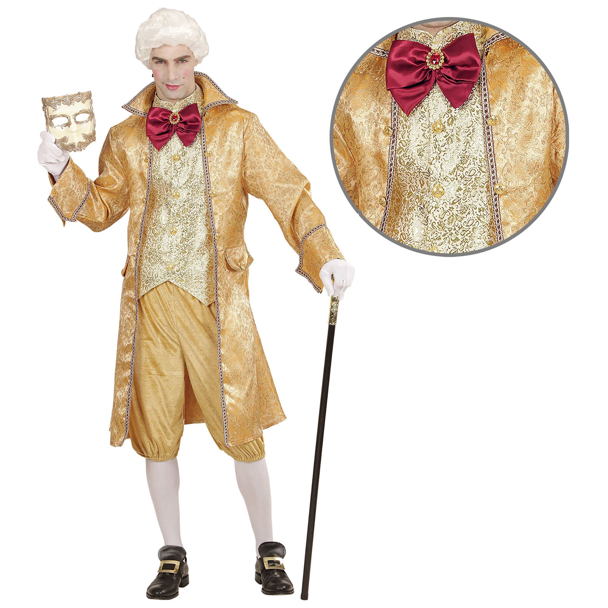 Luxe Venetiaanse heer kostuum voor mannen - Volwassenen kostuums