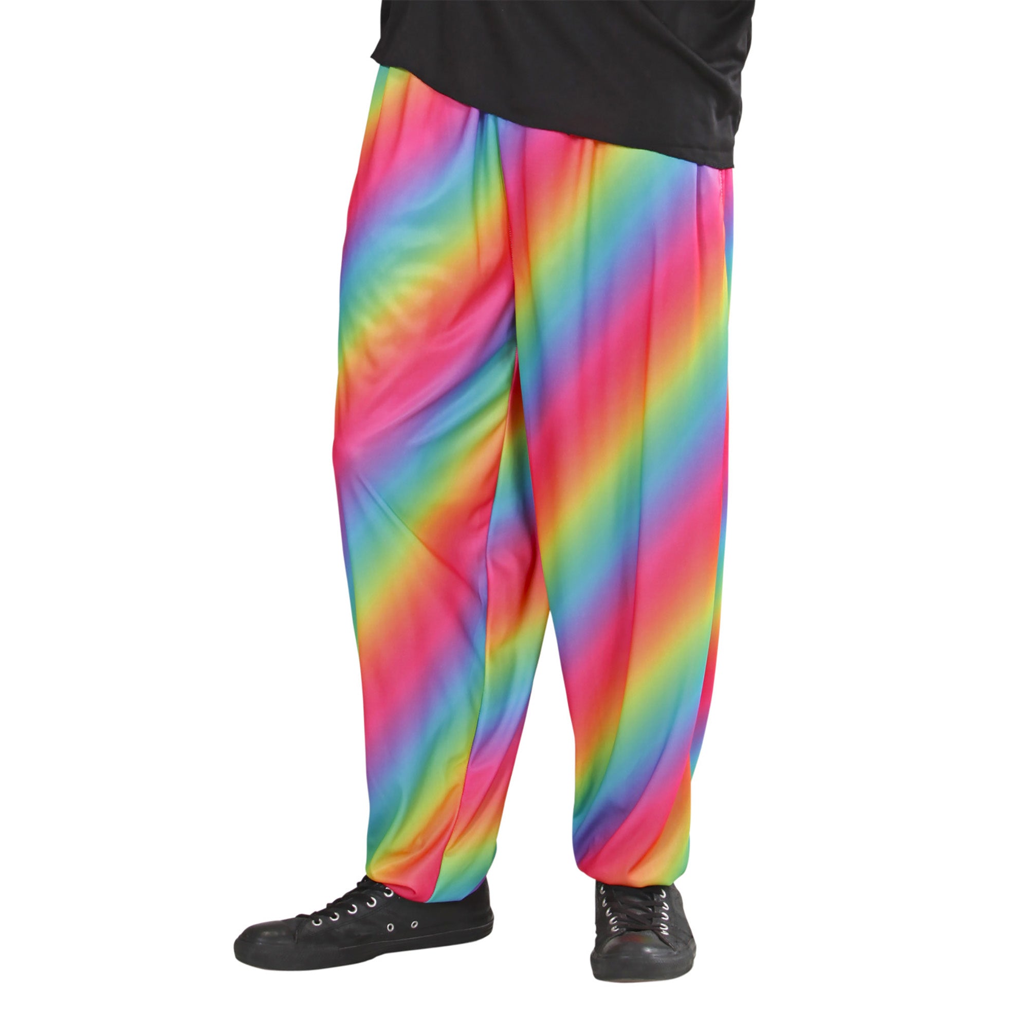 Baggy Broek 80'S Regenboog Kleuren | M/L