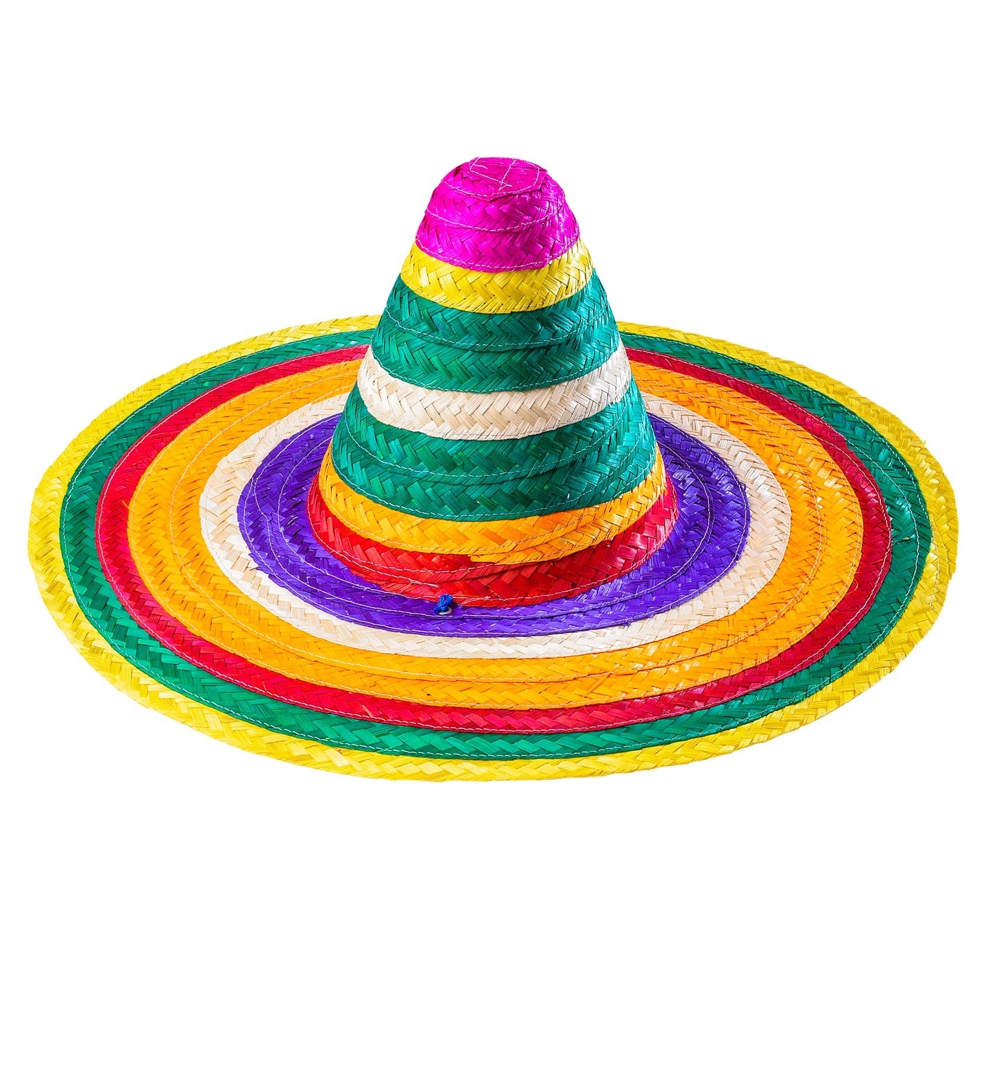 Veelkleurige sombrero 50cm Hannie voor een mexicaans feestje