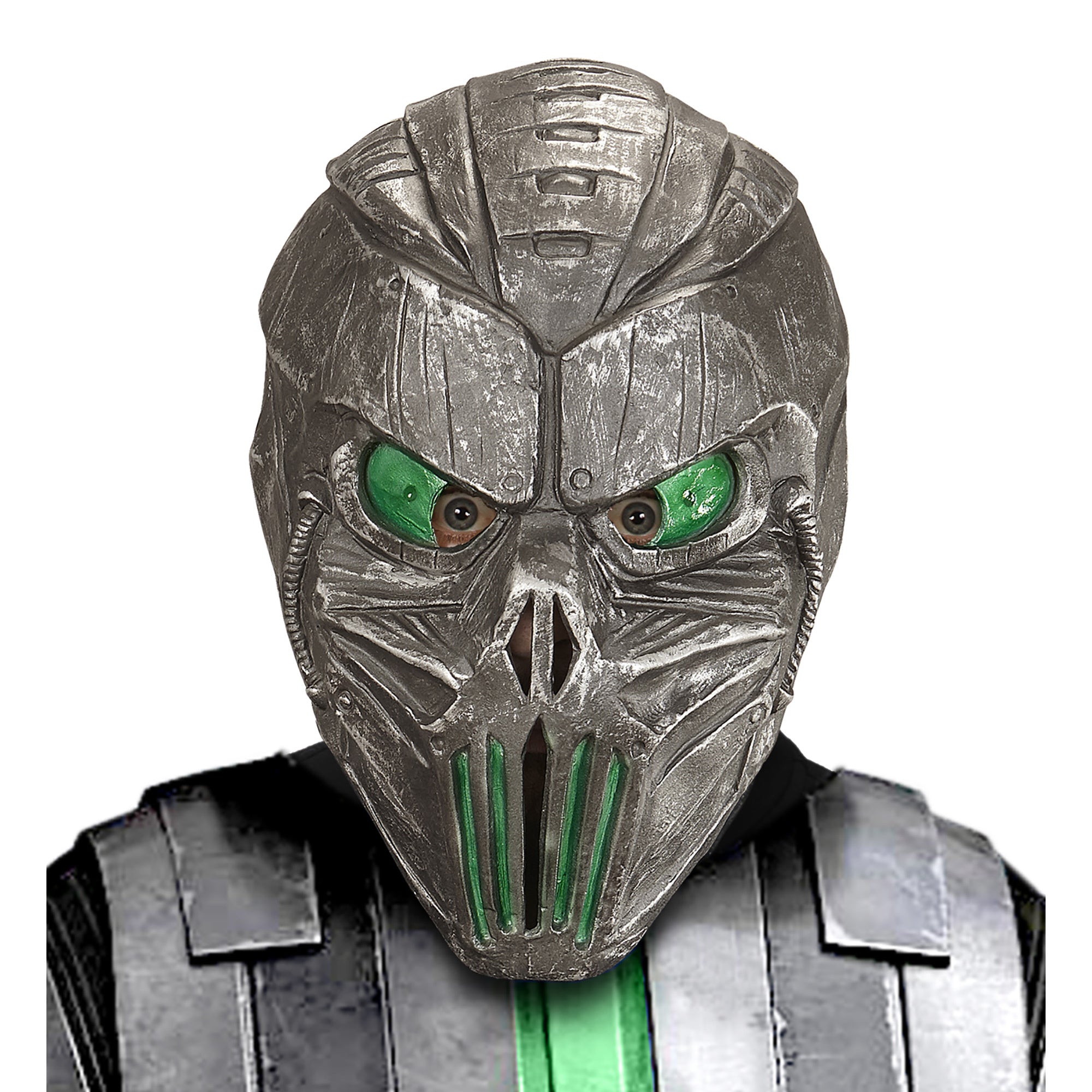 Groen galactisch cyborg masker voor volwassenen - Verkleedmasker
