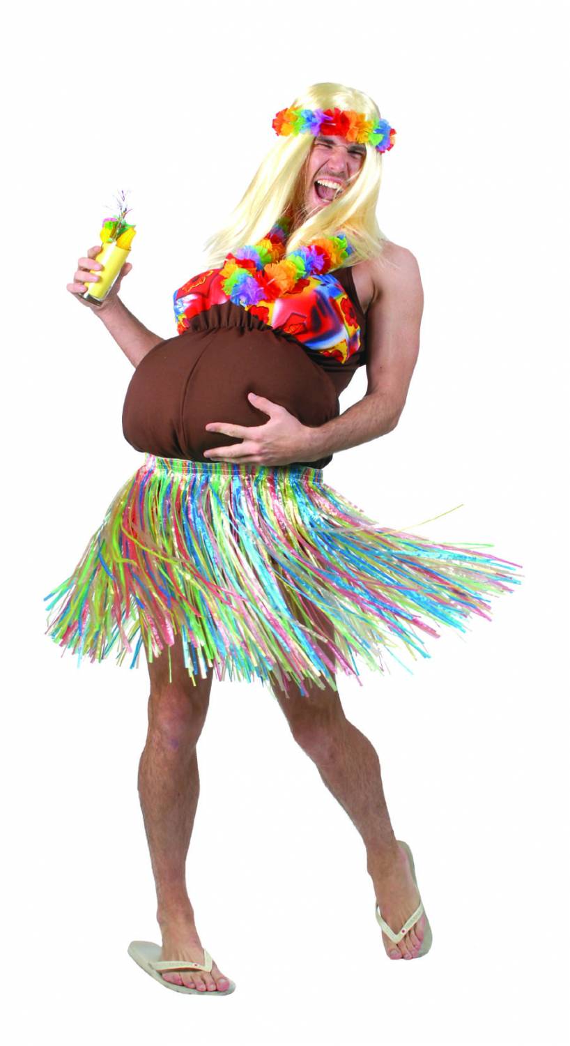 Funny Fashion - Hawaii & Carribean & Tropisch Kostuum - Travo Hawaii Jurk Cunucu Man - multicolor - One Size - Carnavalskleding - Verkleedkleding