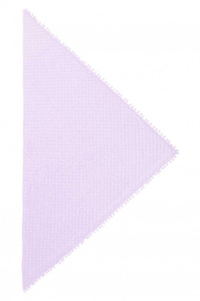 Driehoek sjaal Bubble Pastel lila