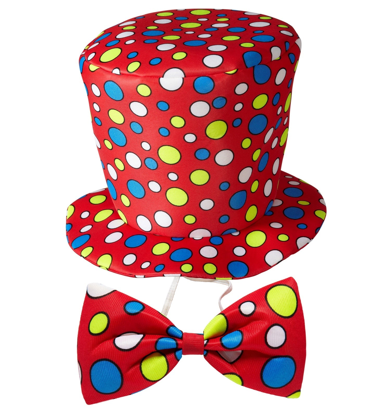 Widmann - Clown & Nar Kostuum - Dotsie De Grappige Clown Set Rood - rood - Carnavalskleding - Verkleedkleding