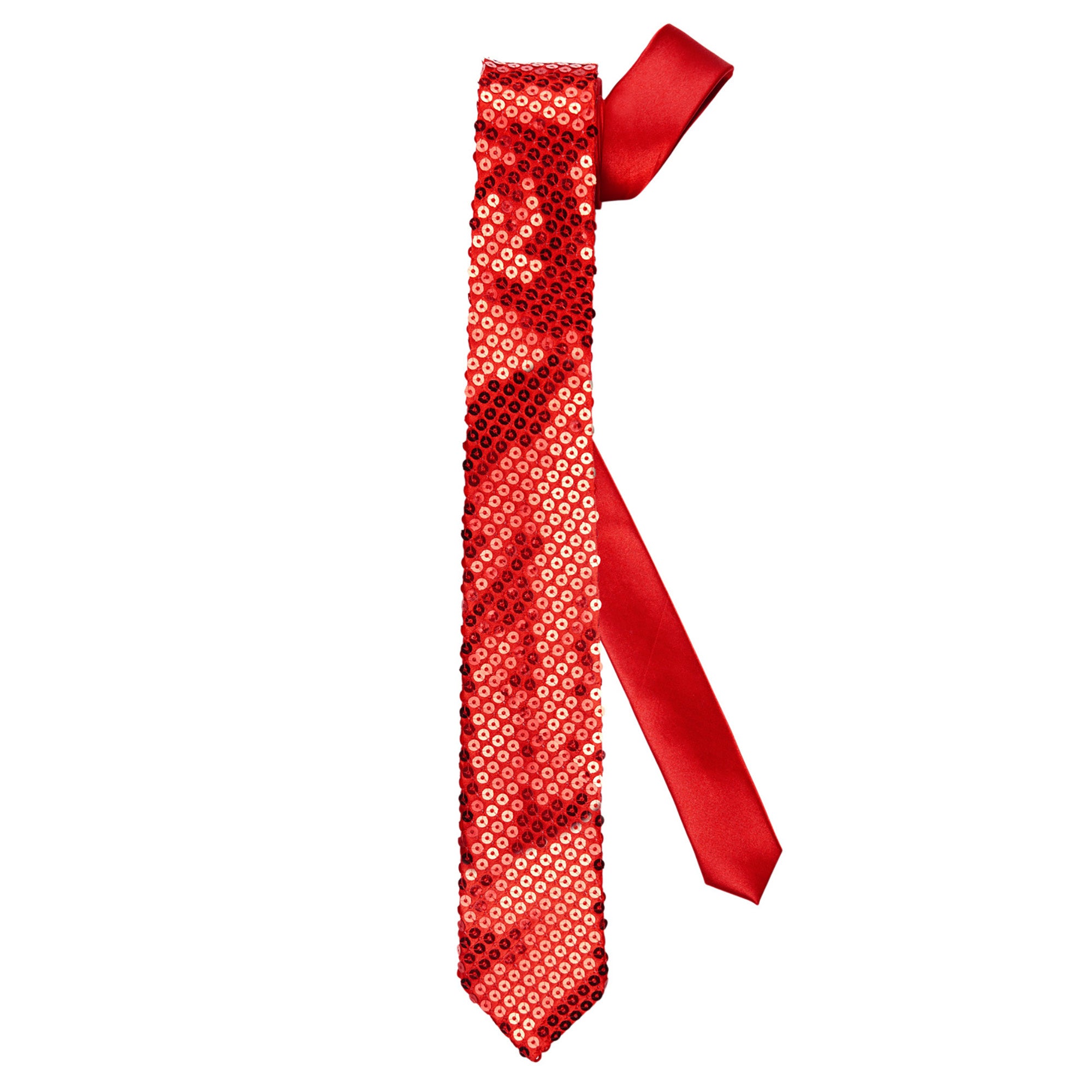 Feestaccessoires: Glitter stropdas in rood