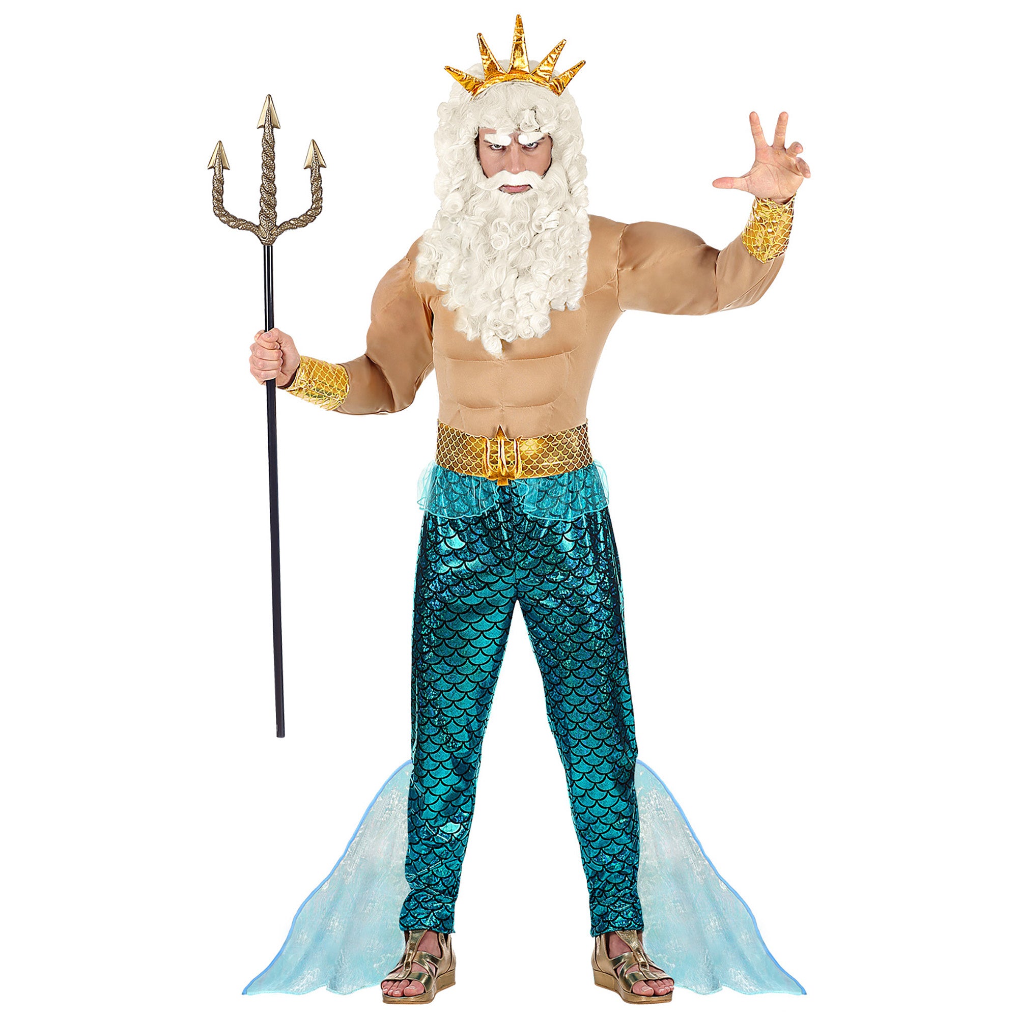 WIDMANN - God van de Zee kostuum voor volwassenen - M