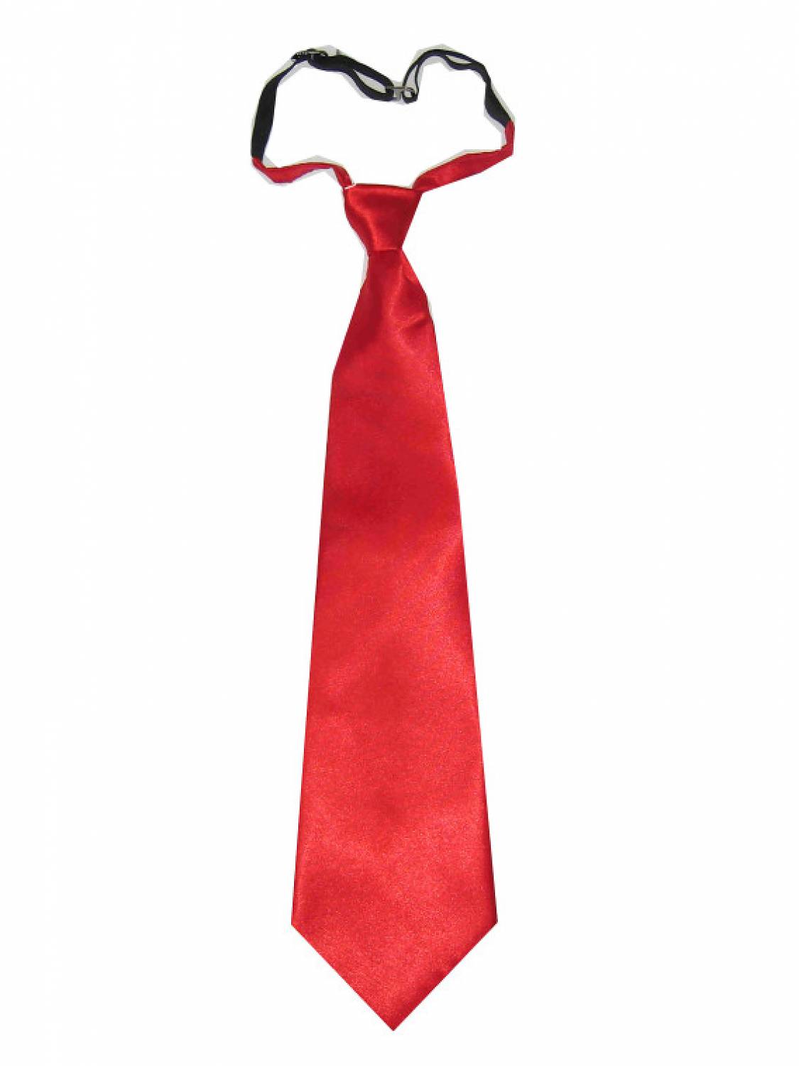 Rode carnaval verkleed stropdas 40 cm verkleedaccessoire voor dames/heren