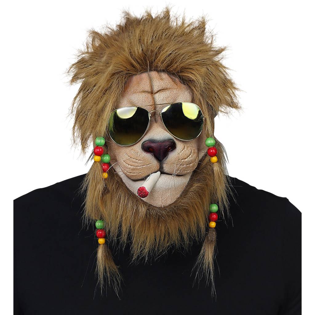 Origineel masker rasta leeuw Berry