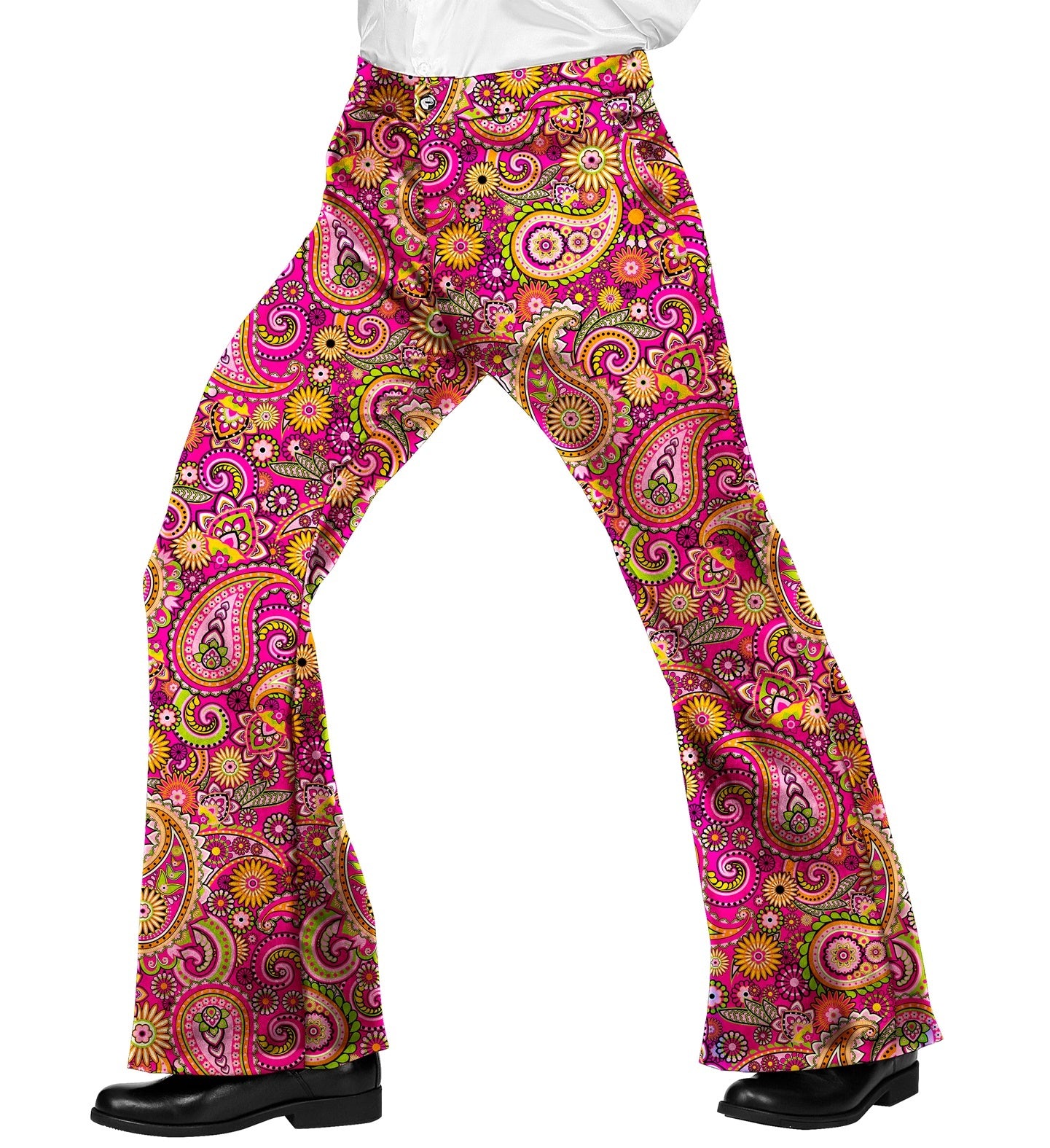 Mooie jaren 70 broek paisley heren