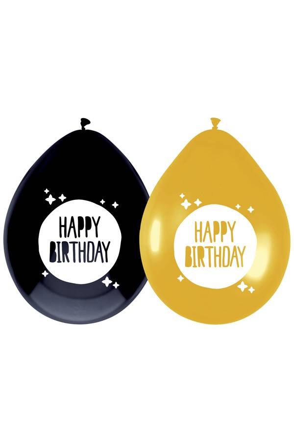 Mooie ballonnen Happy Birthday 6 stuks