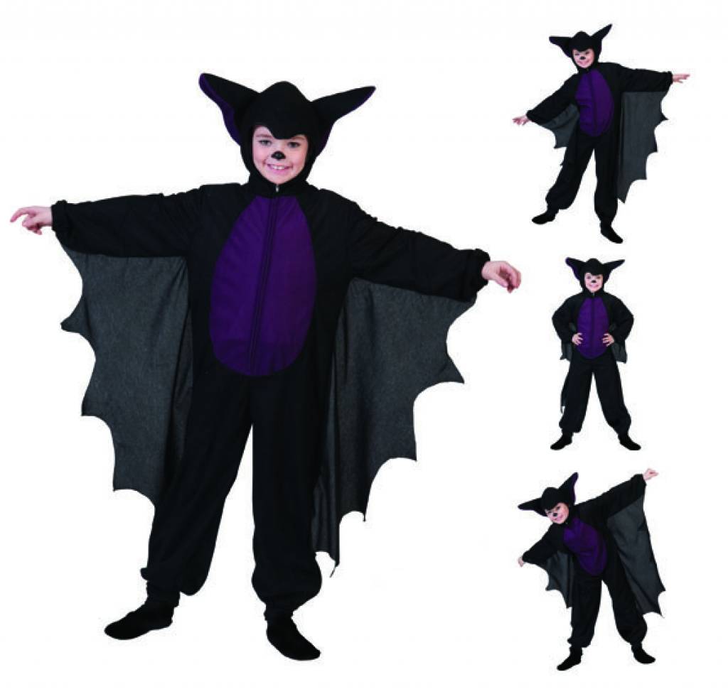 Verkleedpak jumpsuit vleermuis jongen Bat Boy 116