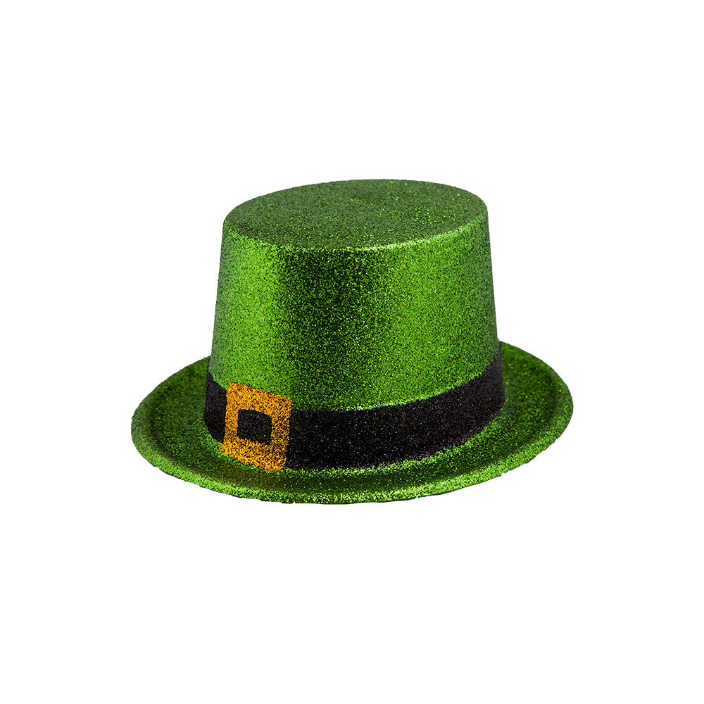 St. Patricksday hoge hoed glitter
