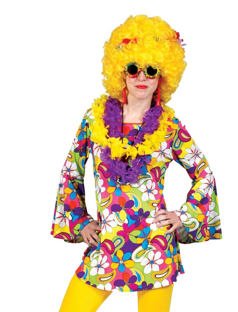 Flower Power Hippie Blouse | Vrouw | Maat 36-38