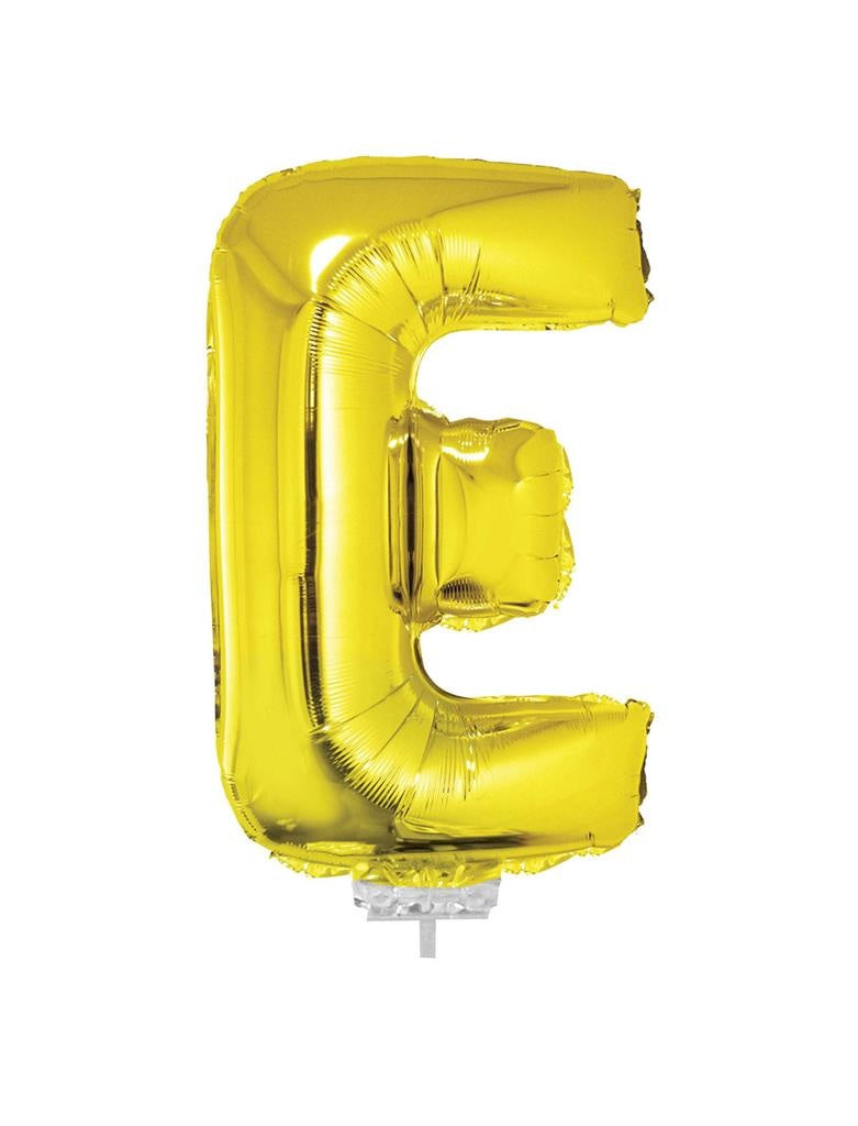 Folie Ballon Letter E Goud 41cm