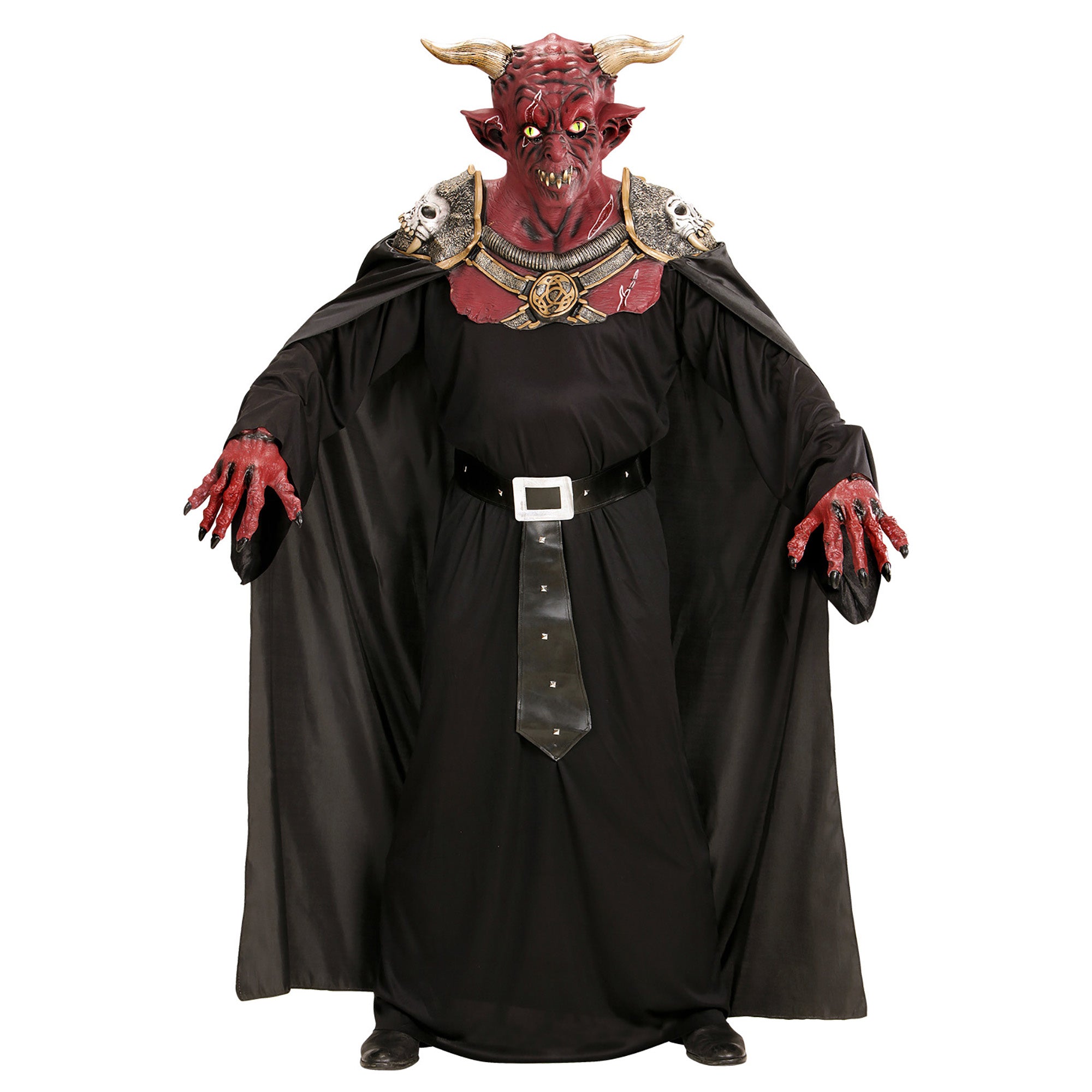 Widmann - Duivel Kostuum - Inferno Duivel Middenaarde - Man - rood,zwart - One Size - Carnavalskleding - Verkleedkleding