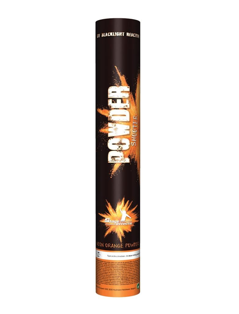 Holi Poeder confetti shooter - oranje - blacklight effect - 40 cm - EK / WK supporter