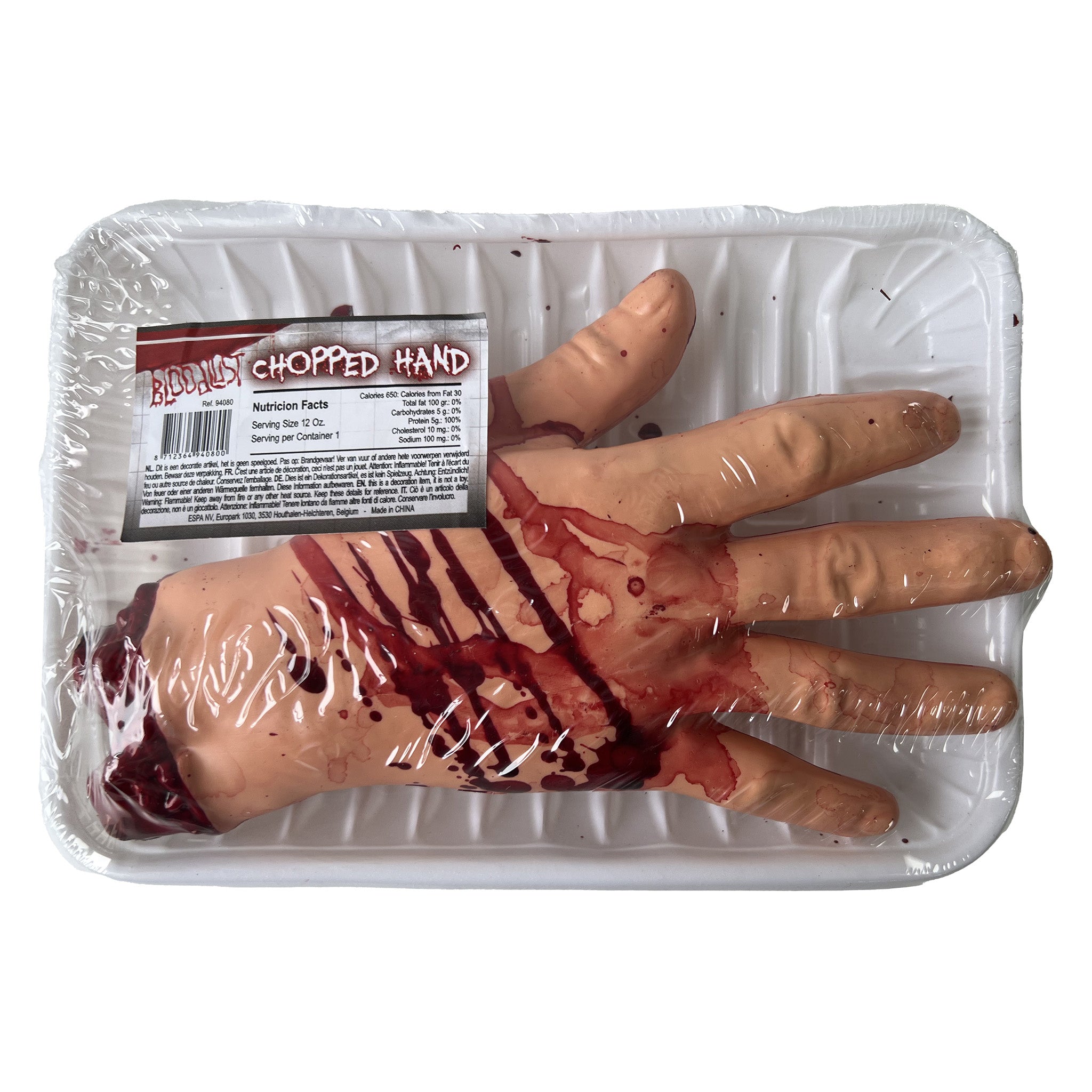 Funny Fashion Halloween lichaam ledematen afgehakte hand - horror thema - 18 cm - kunststof