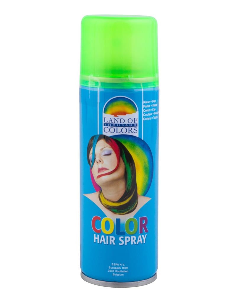 Toffe neon groene haarspray