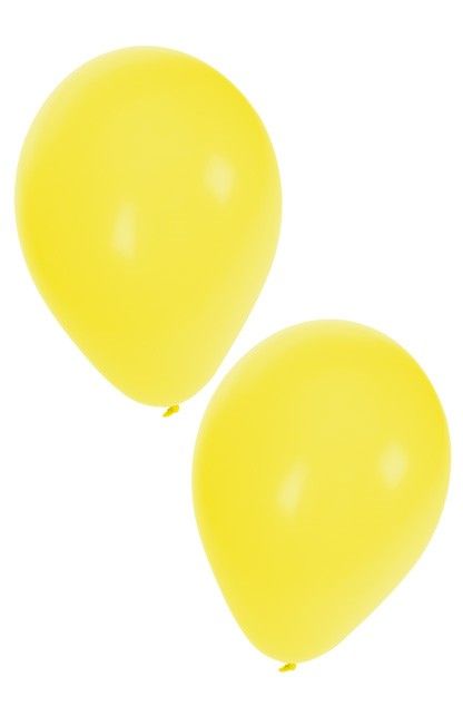 Ballonnen geel 50 stuks