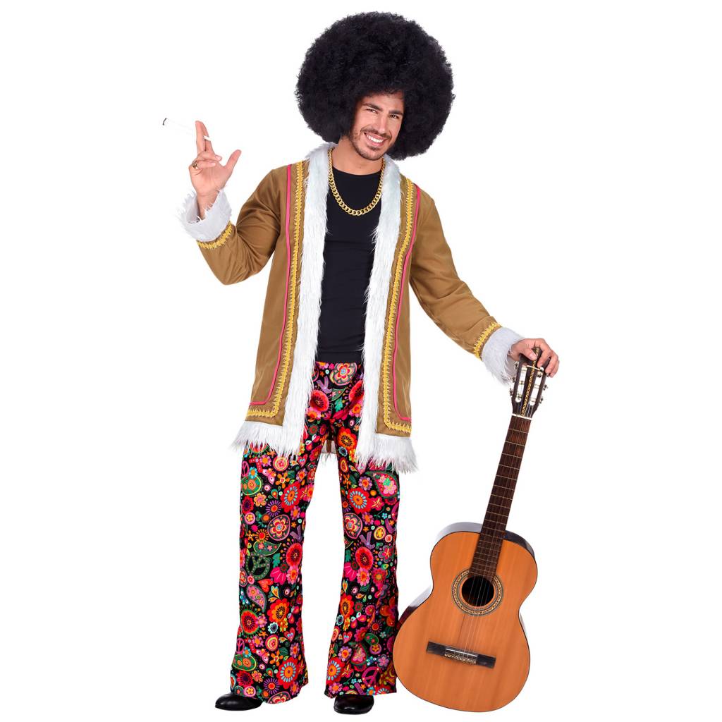 WIDMANN - Woodstock hippie kostuum voor mannen - M