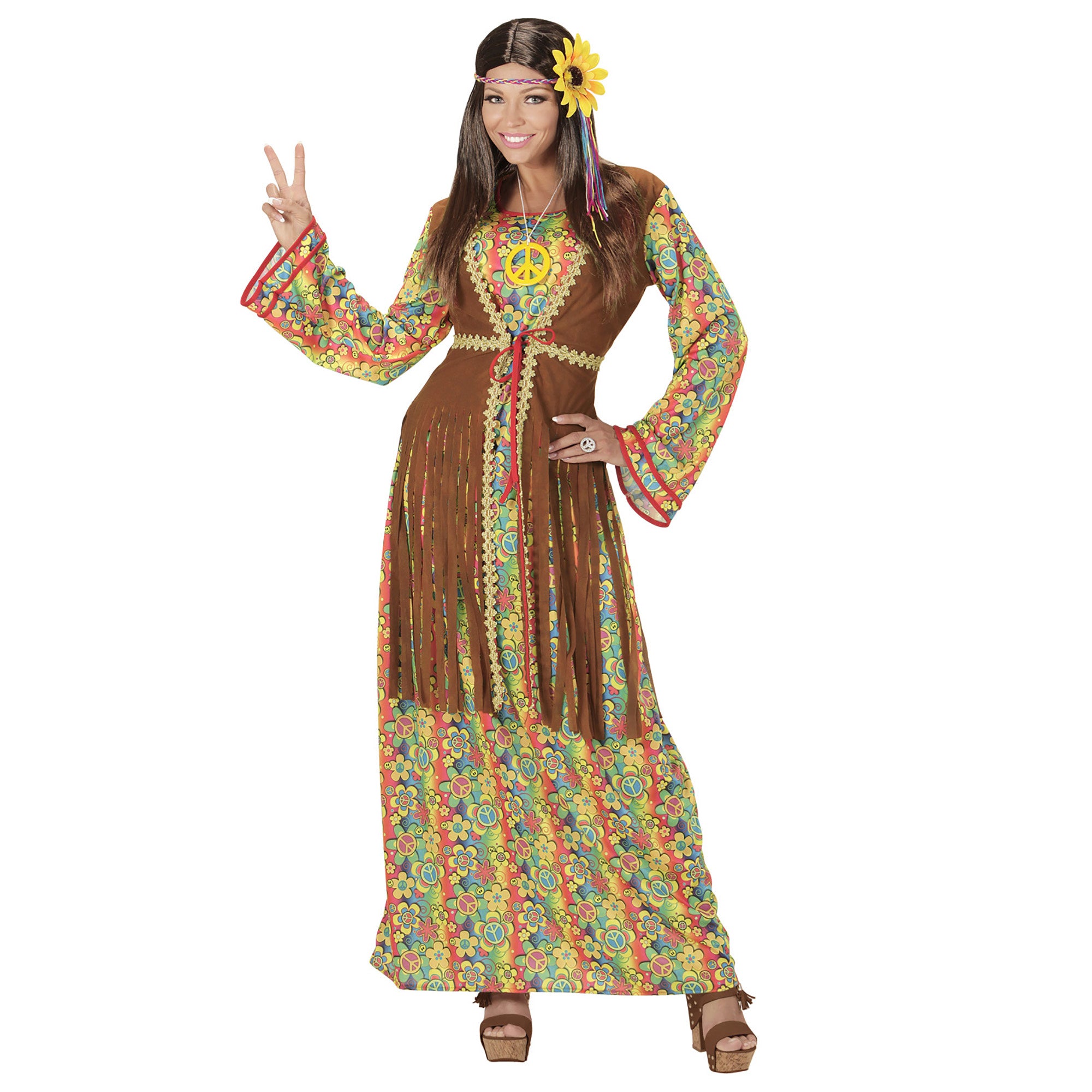 Hippie Vrouw - kostuum | XXXL