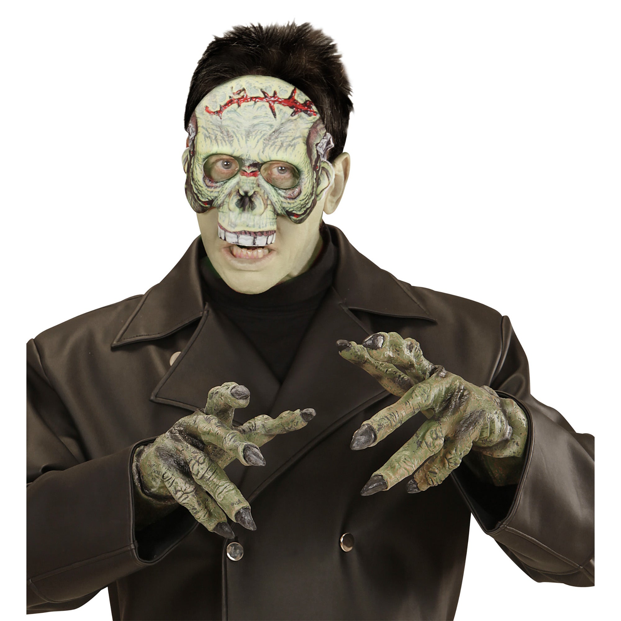 Eng monster masker voor Halloween