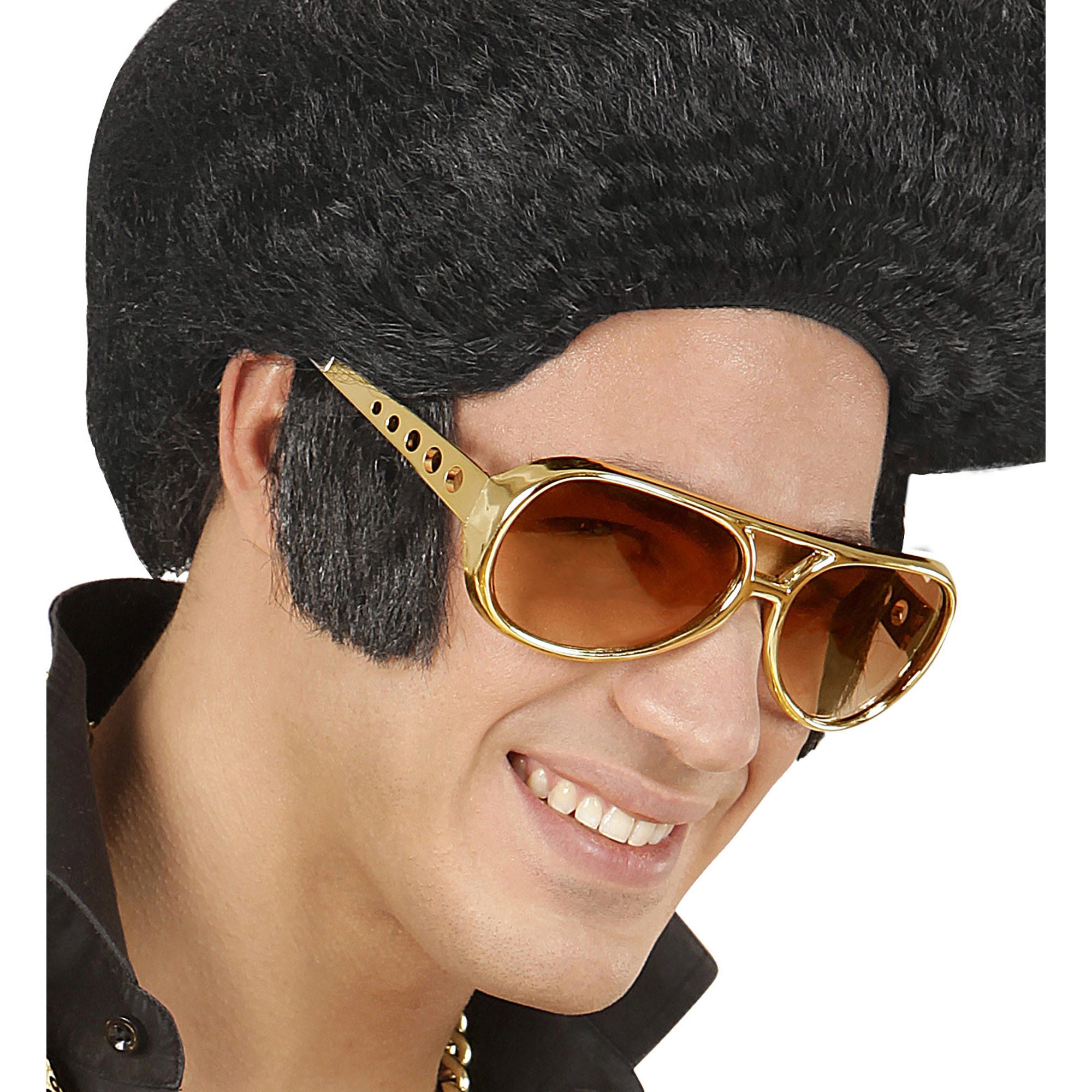 WIDMANN - Goudkleurige Elvis-bril - Accessoires > Brillen