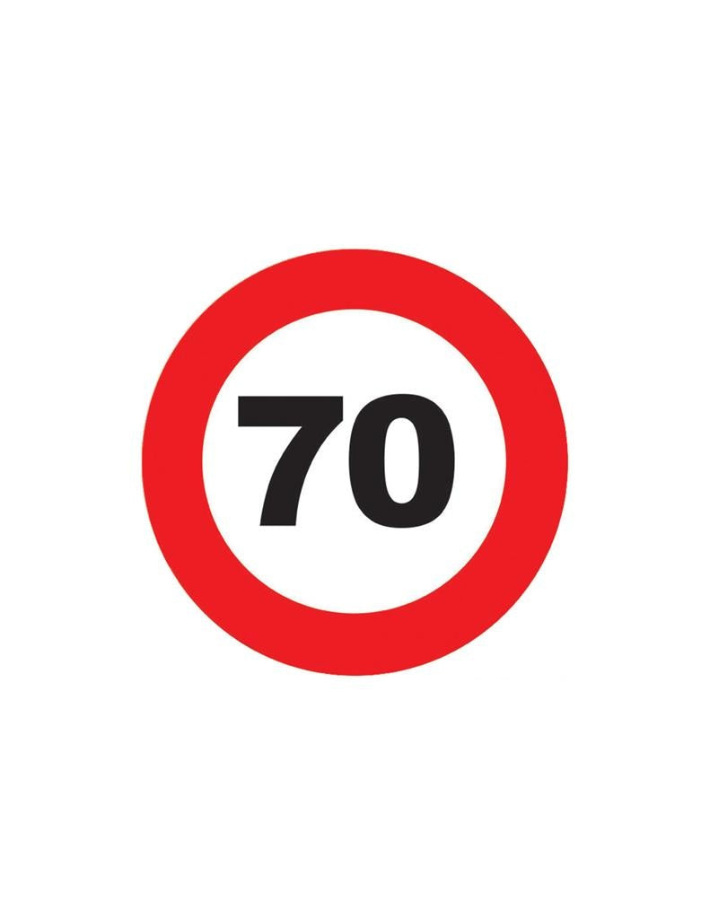 Onderzetters verkeersbord 70 jaar