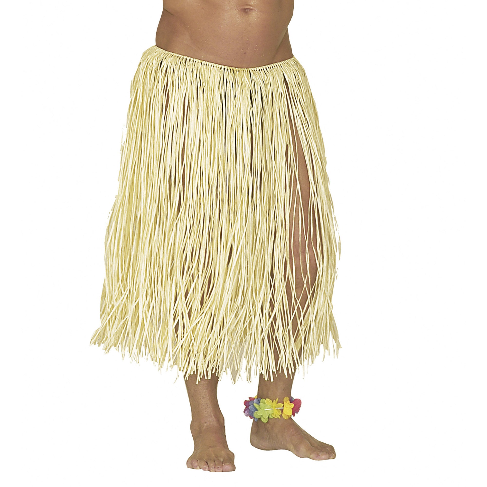 WIDMANN - Lange beige Hawaiiaanse rok voor volwassenen