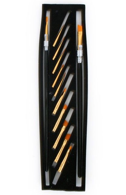 Penselenset  Multi brush Professional colours 12 brushes