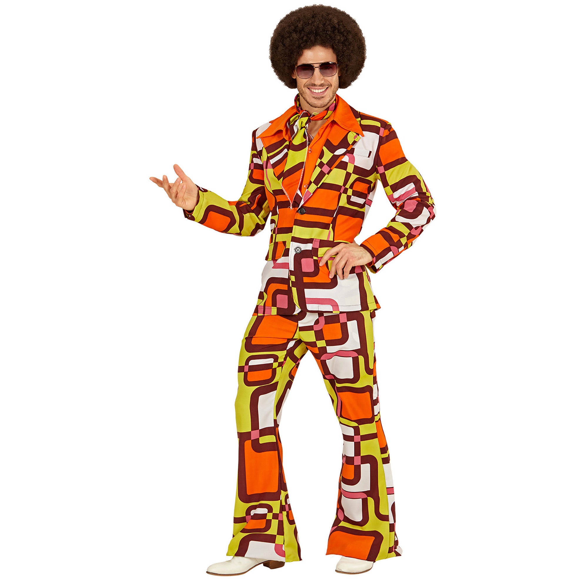 WIDMANN - Groovy jaren 70 kostuum voor mannen - L