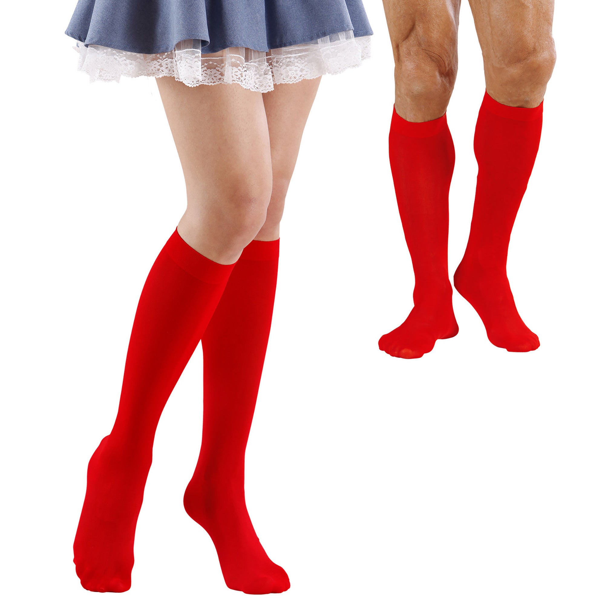 ESPA - Rode sokken voor volwassenen - Accessoires > Panty's en kousen
