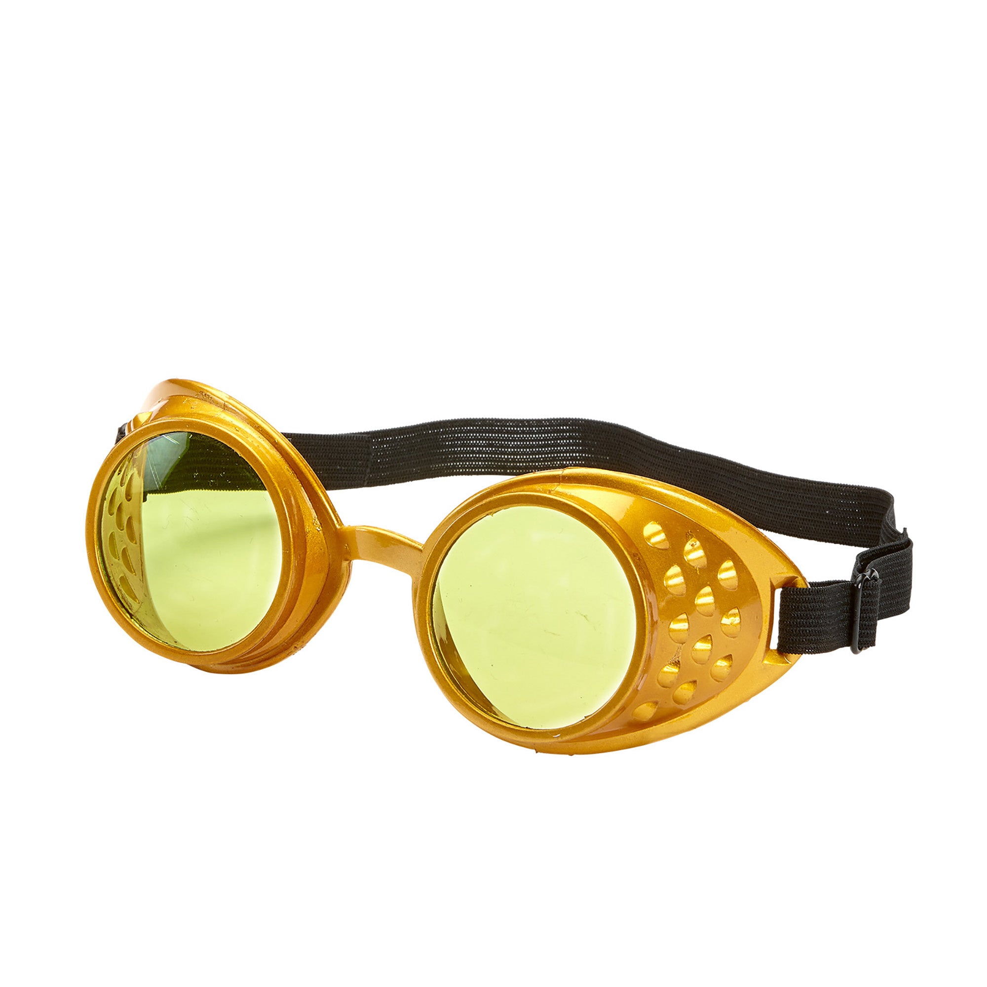 Widmann - Steampunk Kostuum - Stofbril Steampunk Goud Smokey Eyes - goud - Carnavalskleding - Verkleedkleding