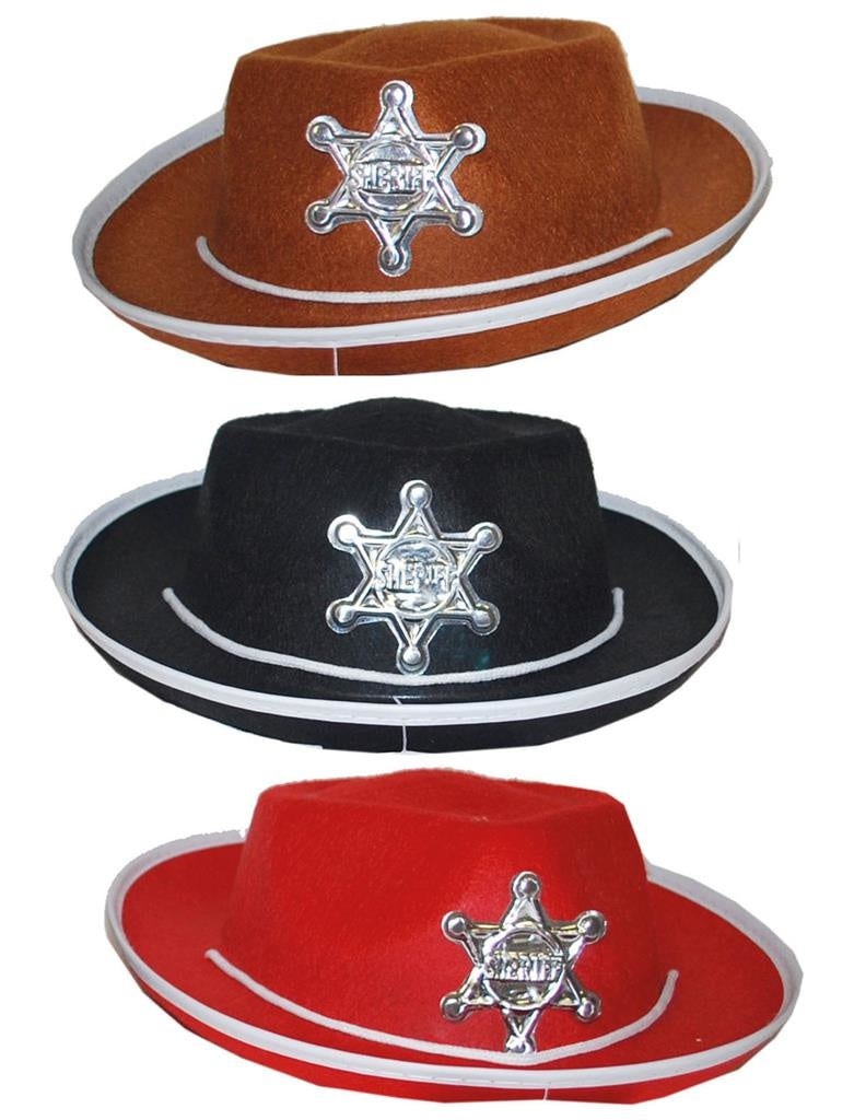 Mooie Sheriff hoed Thijs kind zwart of rood