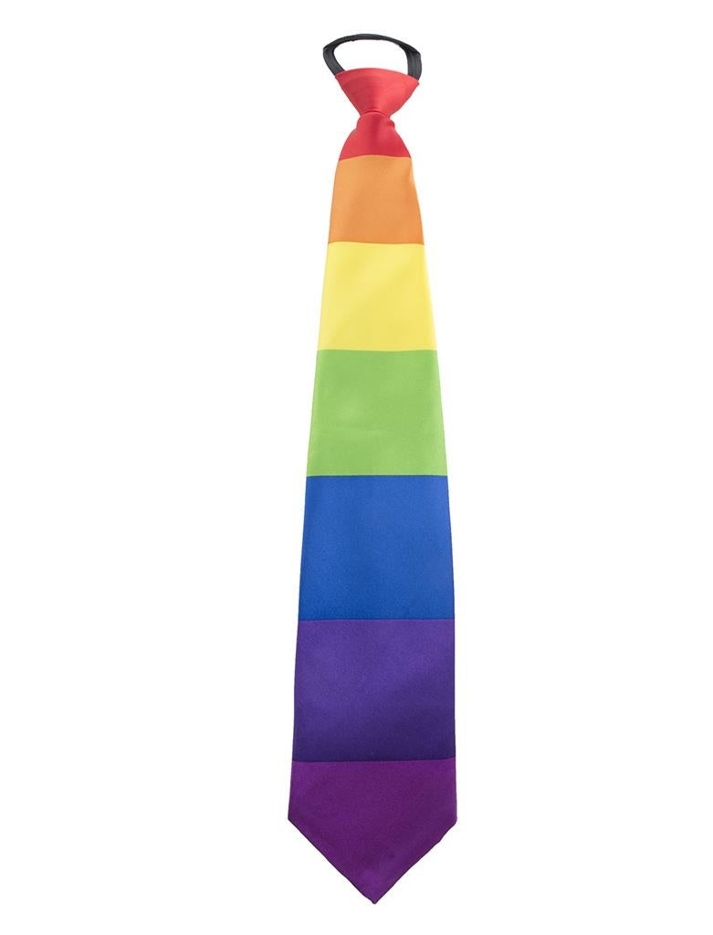 Fleurige regenboog stropdas