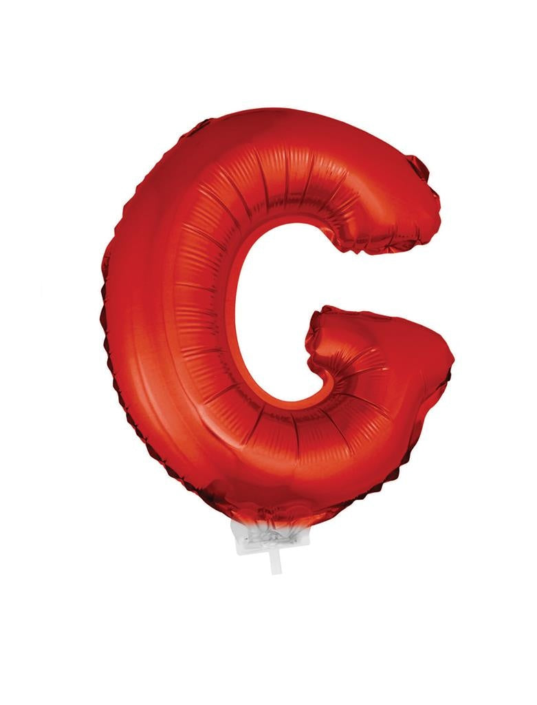 Folie ballon letter G Rood