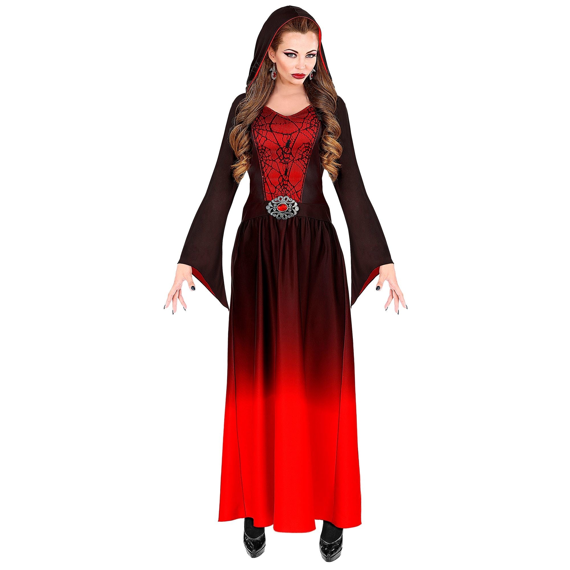 WIDMANN - Rode gothic dame vampier vermomming - M