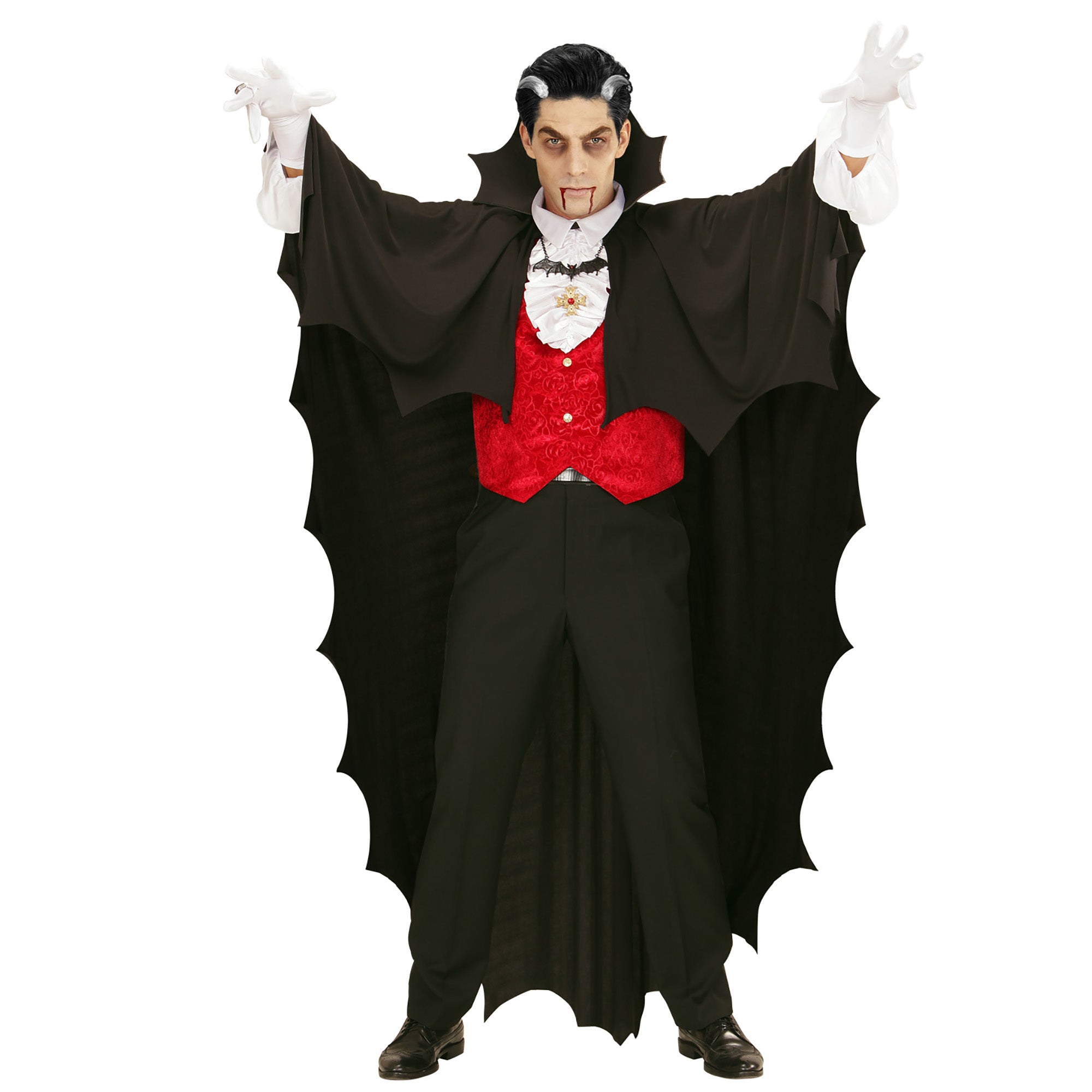 Angstaanjagende Vampier cape-150cm
