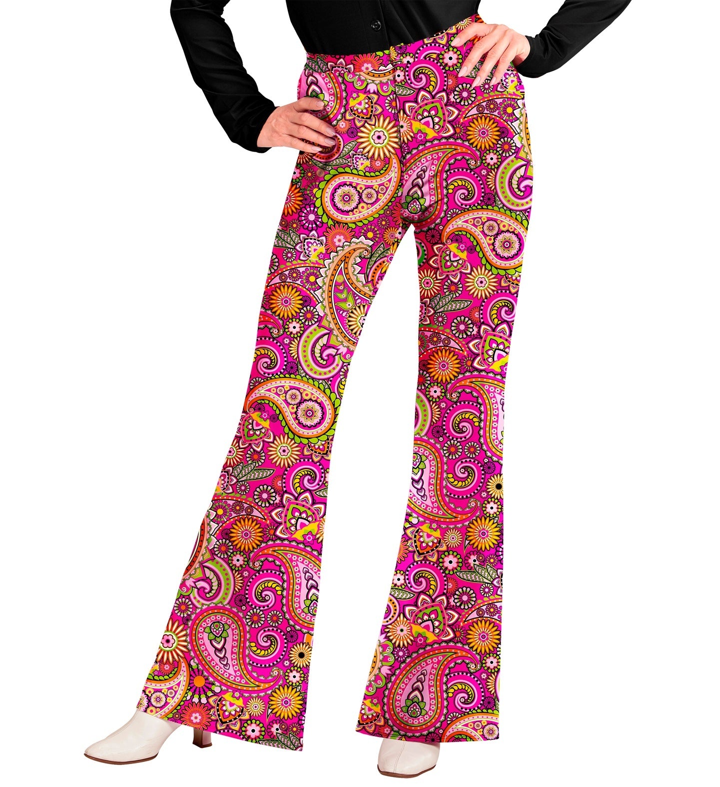 Mooie jaren 70 broek paisley dames