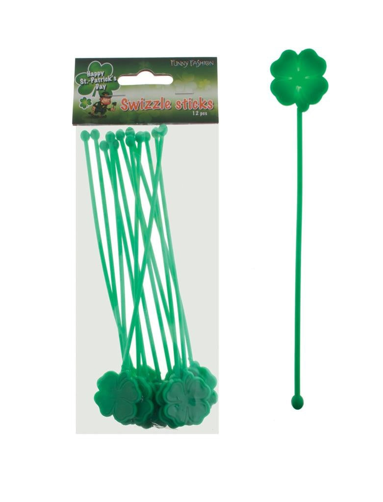 Handige roer stokjes St. Patrick's Day 12 stuks