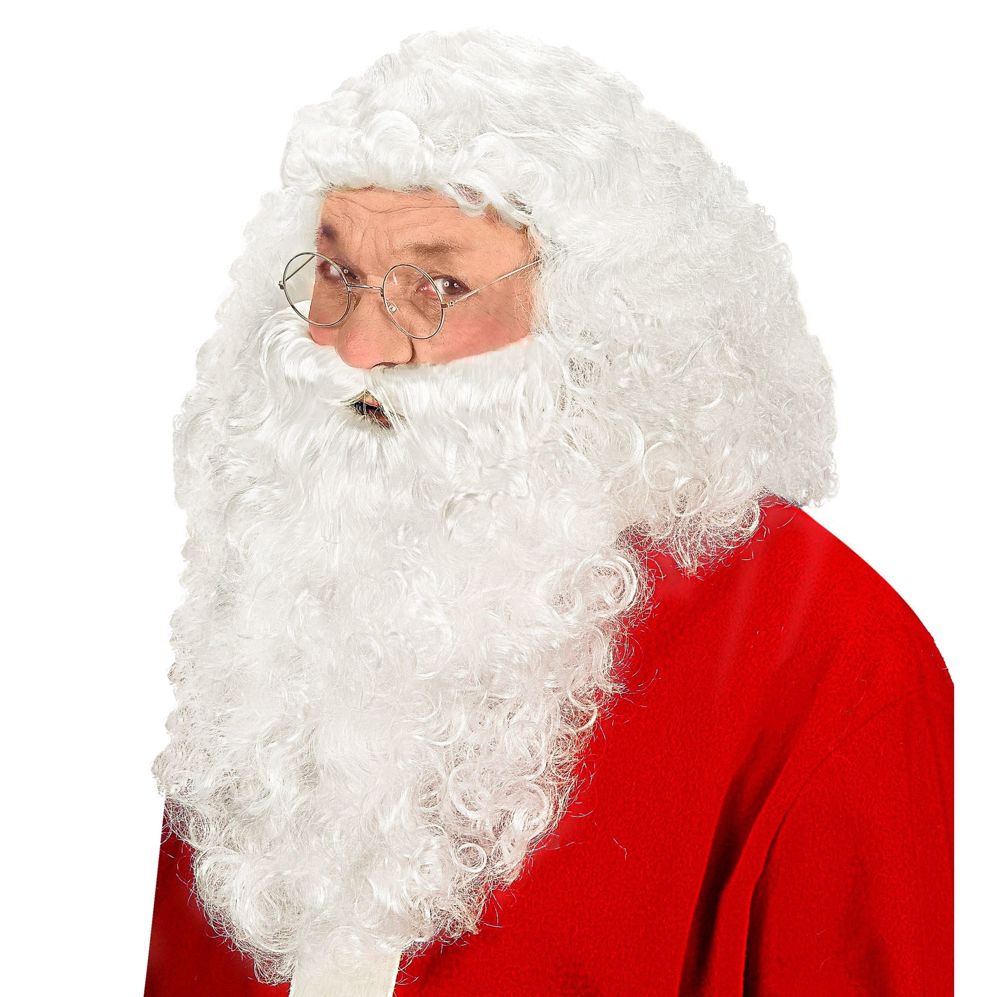 Seizoensartikelen: Kerstman-set baard met snor