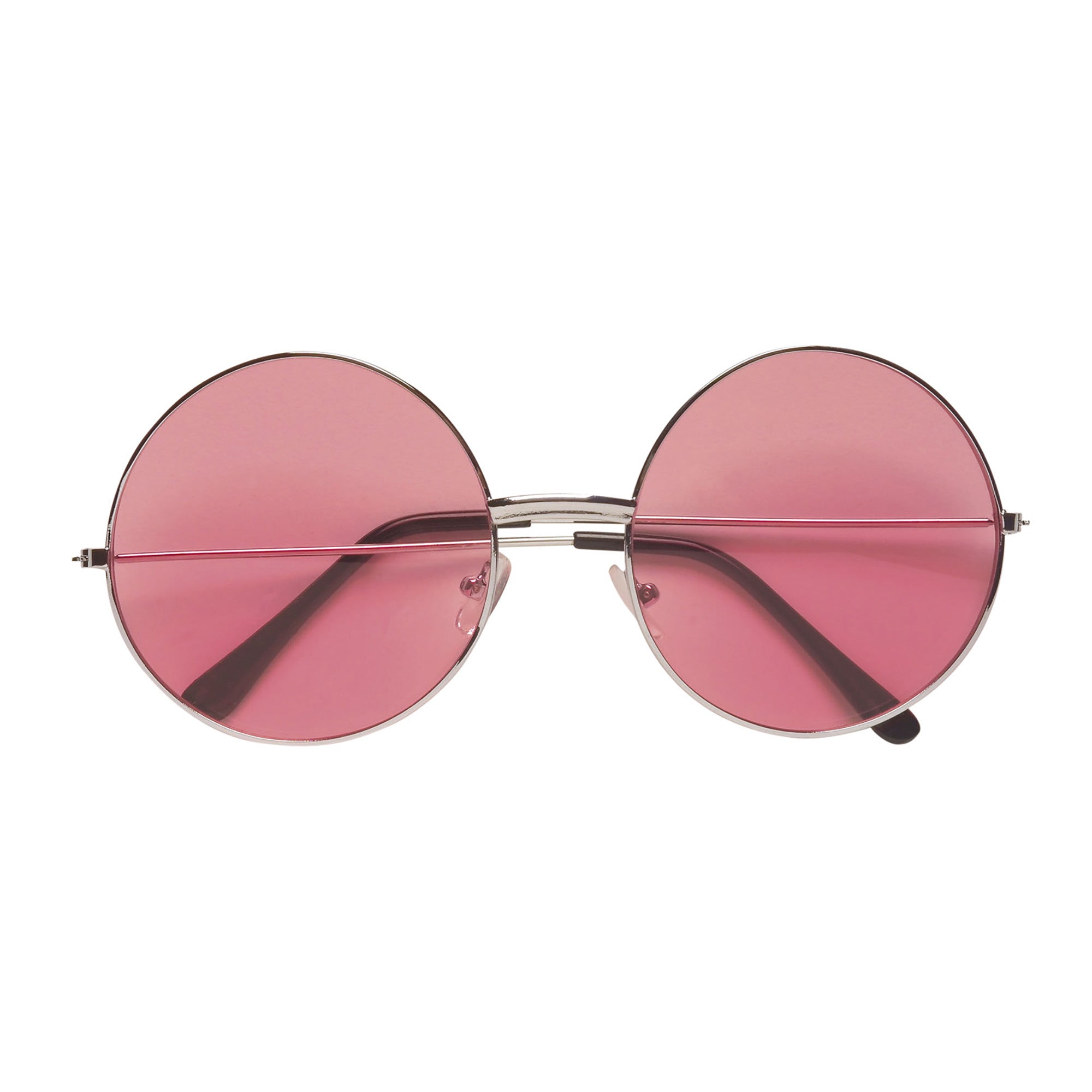 Widmann -Freaky Bril, 70s Roze Glas - roze - Carnavalskleding - Verkleedkleding