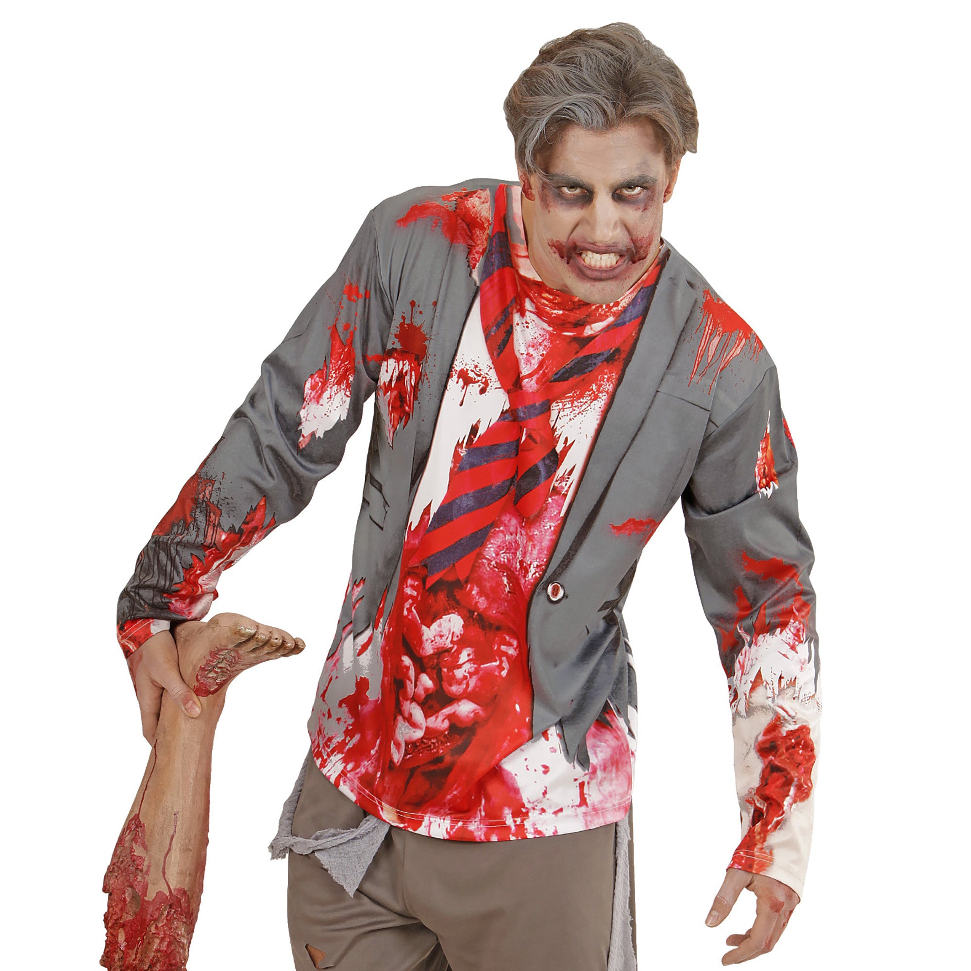 T-Shirt Lange Mouwen Zombie Man | M/L