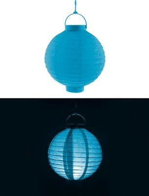 Mooie blauwe lampion papier 20cm